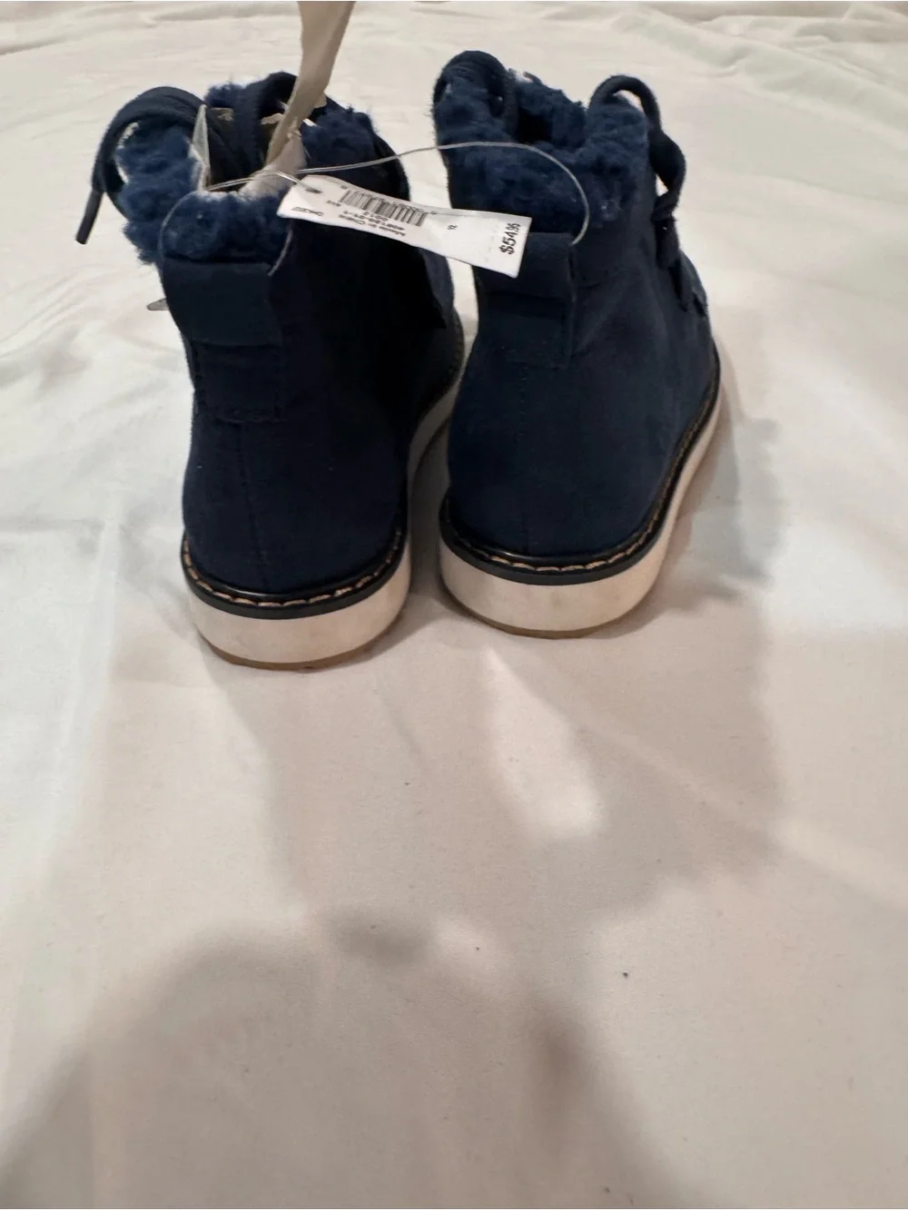 Gap Kids Navy Blue Suede Fleece-Lined Casual Shoes